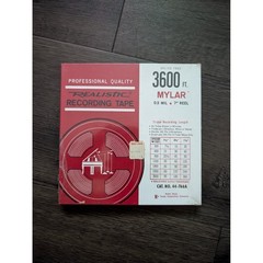 Realistic 3600 Ft Mylar Recording Tape Lot of 4 7 Inch Reel 44-766A