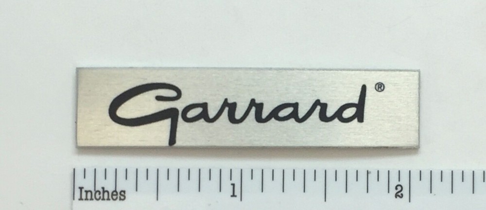 Garrard Badge Logo for Turntable Base Plinth – Custom Made Aluminum
