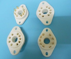 2 pcs Gold Plated 9-pin tubes socket for siemens RS1003 F2A and RF tubes