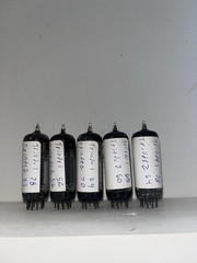 5 Unknown Brand 12BH7A Tubes TV7 Tested Strong See Photos For Details