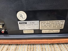 Vintage TEAC A-150 Dolby System Stereo Cassette Deck ~ 1976-1978