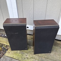 Bang & Olufsen Beovox S45-2 Speaker From 1976, Set Of 2 (Darker Wood)