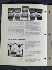 ✨TEAC/TASCAM✨SERIES 70 TAPE DECK MODEL 5/10 CONSOLE 1974!