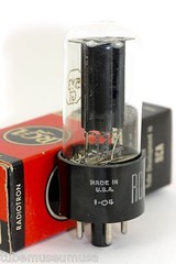 1950s NOS RCA 5Y3GT BLACKPLATE Rectifier D Getter NIB OVP AMPLITREX TESTED L@@K!