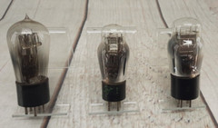 Vintage Mixed Lot Of 3 Radio Glass & Electron Tube Bulbs Untested Used 4&5 Prong