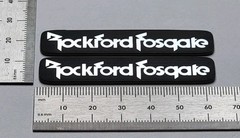 Rockford Fosgate Premium Speaker Badge Emblem Logo Pair Large Custom Made