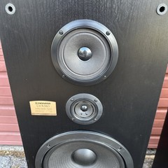 Pioneer CS-R580 3-Way Wood Floor Speakers Black Pair Tested