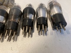 Lot of 10+ Vintage Radio TV Various Sizes & Brands Vacuum Tubes 12au7