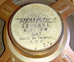 Vintage Speaker Pair Realistic 12-485 8 Ohms 3 Watts with Grill from Radio Shack