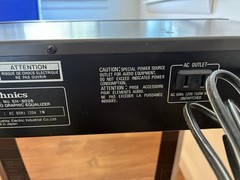 Technics Turntable And Equalizer