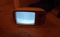 Vintage Philco Television – Rare Red Paisley Design – Fully Functional