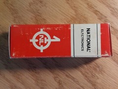 Single Sylvania (National lbl) 6SN7W Metal Base NOS NIB Vacuum Tube