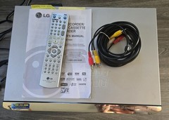 LG RC199H Super Multi DVD VCR Combo Player Recorder with Remote Manual And Cord