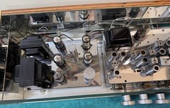 Radio Craftsmen RC10 & RC-2 6V6GT Hi-Fi tube amplifier -tuner glass display case