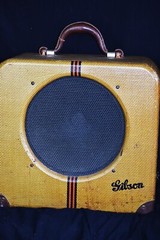 VINTAGE GIBSON EH-150 AMPLIFIER CIRCA 1941-1942 AEROPLANE TWEED COVERING