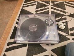 2 Vintage collectible technic 1200 mk’s, Traktor interface, and 2 channel mixer