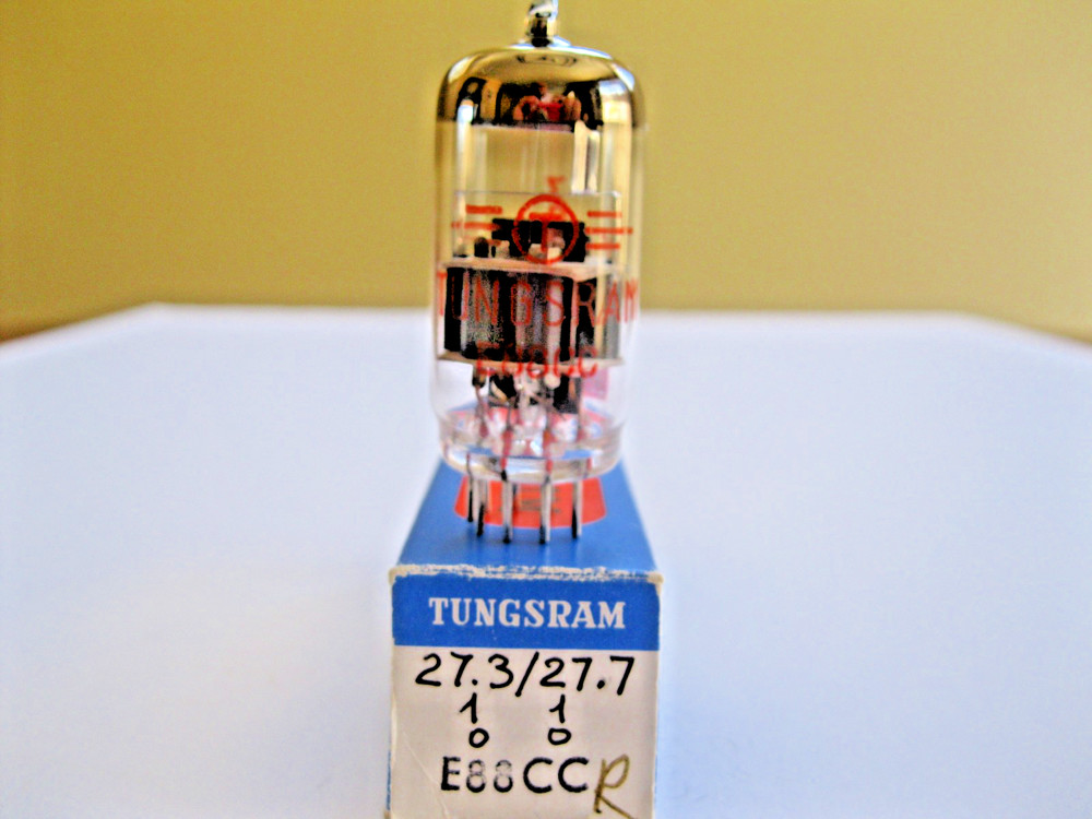 TUNGSRAM E88CC/6DJ8 VACUUM TUBE BALANCED TV-7 TESTED.