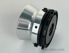 Single aluminum NAB Hub Adapter Silver for Reel-to-Reel Deck–1-Year Warranty