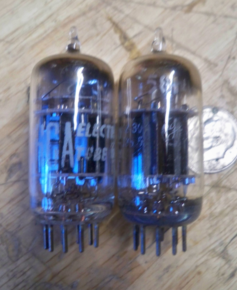 Vintage NOS/NIB (2) Pair RCA, GE 5814A (RCA) 3 MICA Tubes