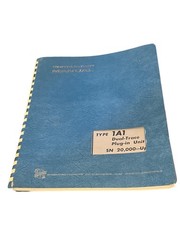 Tektronix Type 1A1 Dual-Trace Plug-In Unit SN 20,000-Up Instruction Manual