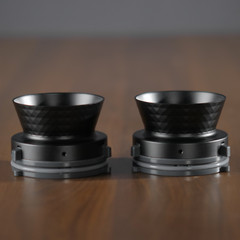 2X New Matte Black NAB Adapters For Revox Pioneer Reel To Reel Tape Recorders