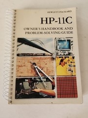 Vintage HP-11C Owner’s Habdbook And Problem Solving Nov. 1982 Edition