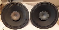 Pair of Vintage Lafayette 12″ Coaxial Full-Range Speakers 8 Ohms – TESTED