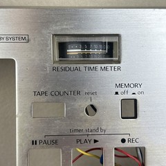 Mitsubishi DT-10 Faceplate Original w/ rack Handles and Time Meter