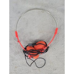 Vintage Style Red On Ear Headphones Lightweight Metal Headband 3.5mm Jack Retro