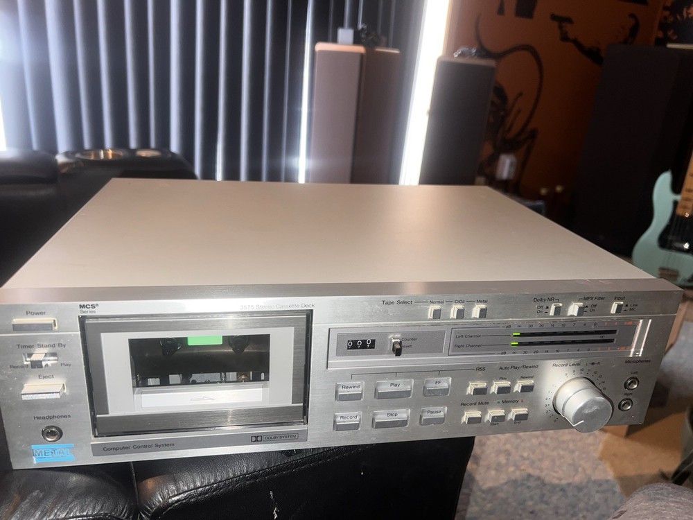MCS 3575 (NEC K-525E) Stereo Cassette Deck Metal Dolby MPX WORKS GREAT!