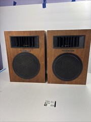 VINTAGE 70s Radio Shack Realistic Minimus-5 Tandy Wood Bookshelf Speaker 40-255B