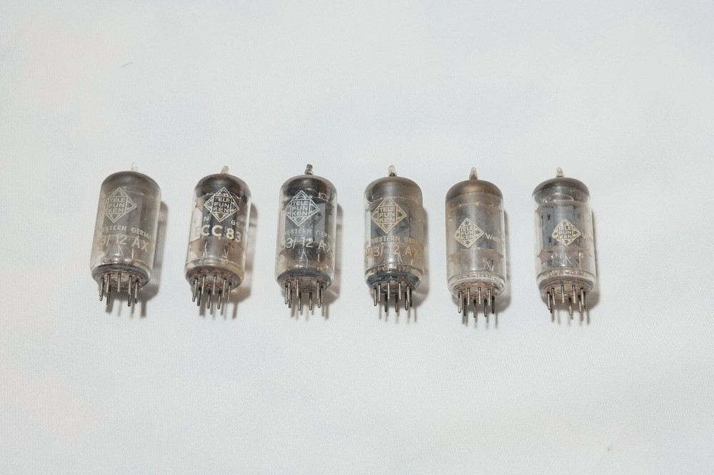 6 Telefunken 12AX7 Tubes TV7 Test 48/48