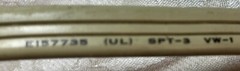 VTG EXTENSION CORD CREAM COLOR WORKS ANTIQUE ELECTRICAL PLUG IN 10 FT KINTRON