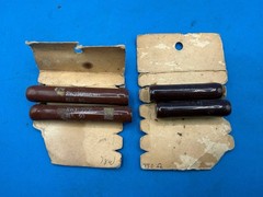 Lot of 4 Vintage Tubular Wirewound Power Resistors Ohmite RW33G500 RE
