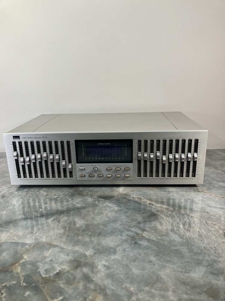 Sansui SE-8 Stereo Graphic Equalizer Blue-Light Spectrum Analyzer No Power