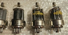 Vintage Lot of (9) 6146A & 6146B Vacuum Tubes RCA Sylvania Amperex UNTESTED