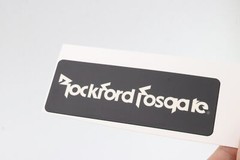 Rockford Fosgate Premium Speaker logo badge Sticker Decal waterproof 90mmX32mm