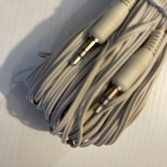 Vintage 3.5mm Mono Aux Audio Cable Headphone Jack 100 ft Long Gray. New!!!