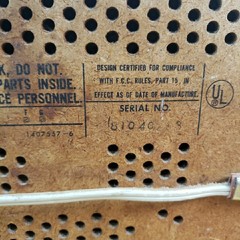 Vintage 1960s RCA Japan 16″ Solid State Wood AM FM Tabletop Radio Pecan WORKS