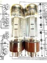 Tesla Brown Base EL34 Tubes Pair Current Matched & Sound Fantastic! (See Video)