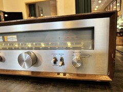 Kenwood KT-7500 AM-FM Stereo Tuner Silver Face w/ Wood Case