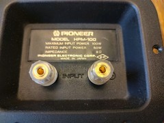 Pioneer HPM-100 Crossover Pair w/ 5-way binding posts for banana plugs