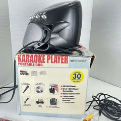 Vintage Emerson Karaoke Player Portable CDG Compact Disc Digital Audio Works