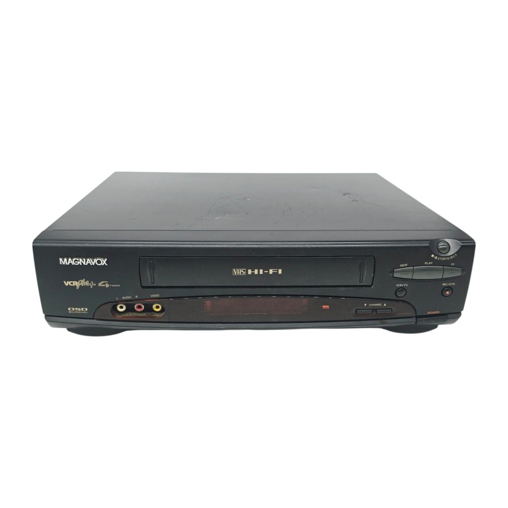 Magnavox VRT462 AT01 Hi-Fi 4 Head VHS VCR Plus+ No Remote Tested Working