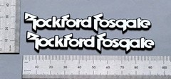 Rockford Fosgate Premium Door Panel & Equipment Badge Emblem Logo With Adhesive