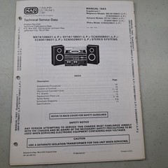 NAP Magnavox Sylvania Philco Stereo Systems Service Manual 1987