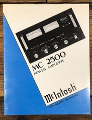 McIntosh MC 2500 MC-2500 Amplifier Issue 2 Service Manual *Original*