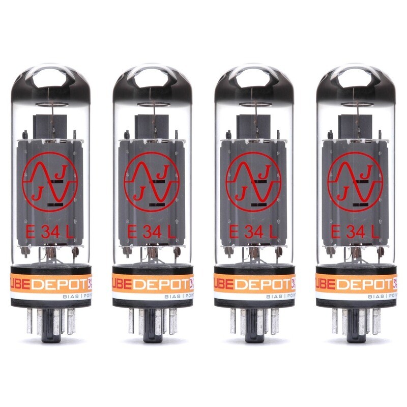 Quad of JJ E34L / EL34 Power Vacuum Tube