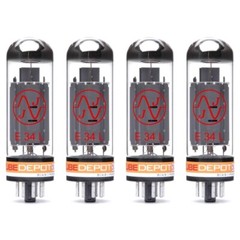 Quad of JJ E34L / EL34 Power Vacuum Tube