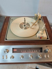 Vintage PACKARD BELL SOLID STATE RPS 02 W/ GARRARD TURNTABLE Wood Cabinet